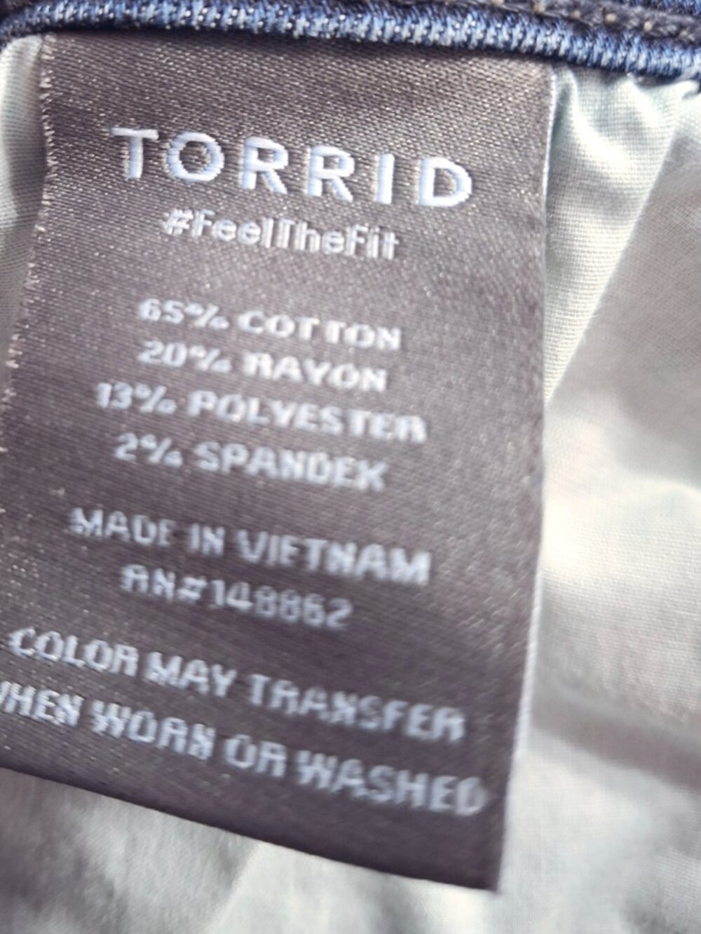 Torrid Super Soft Crop Jeggings, size 20 - Picture 4 of 5
